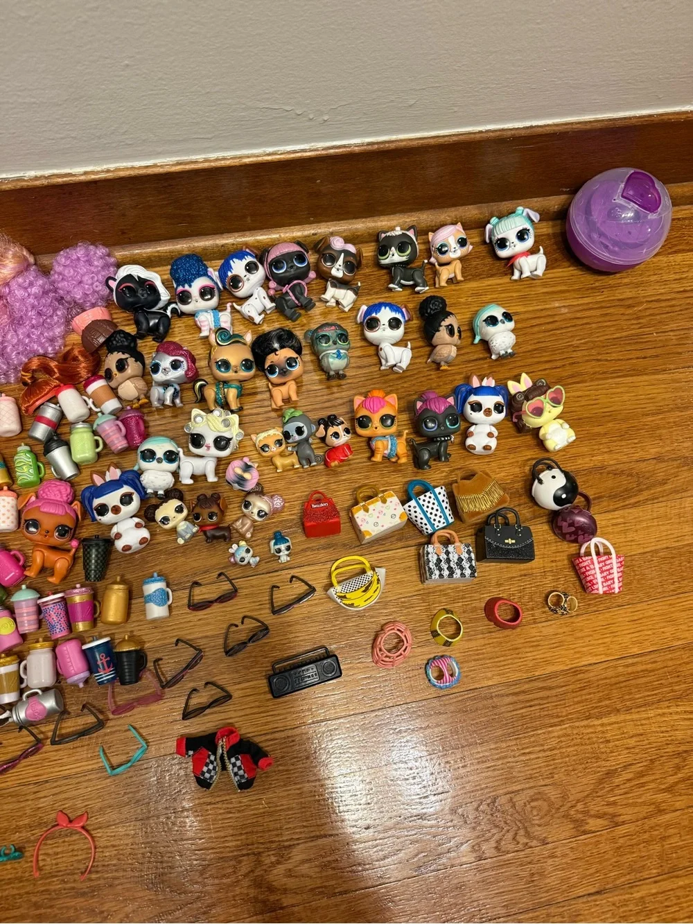 L.O.L. Surprise! Assorted Doll & Accessory Mega Lot - Pink, Blue, Purple